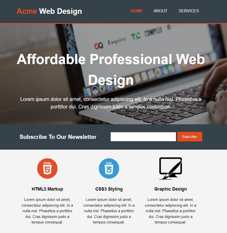 ACME Website Template Project